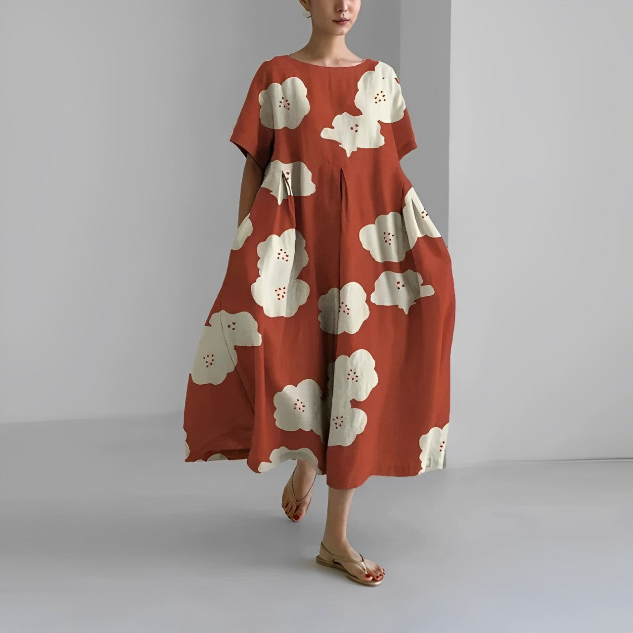 Variant image for Losse Jurk met Speelse Print-41