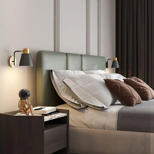 Adjustable Industrial Metal Wall Light for Living Room or Bedroom - Chic and Functional Lighting