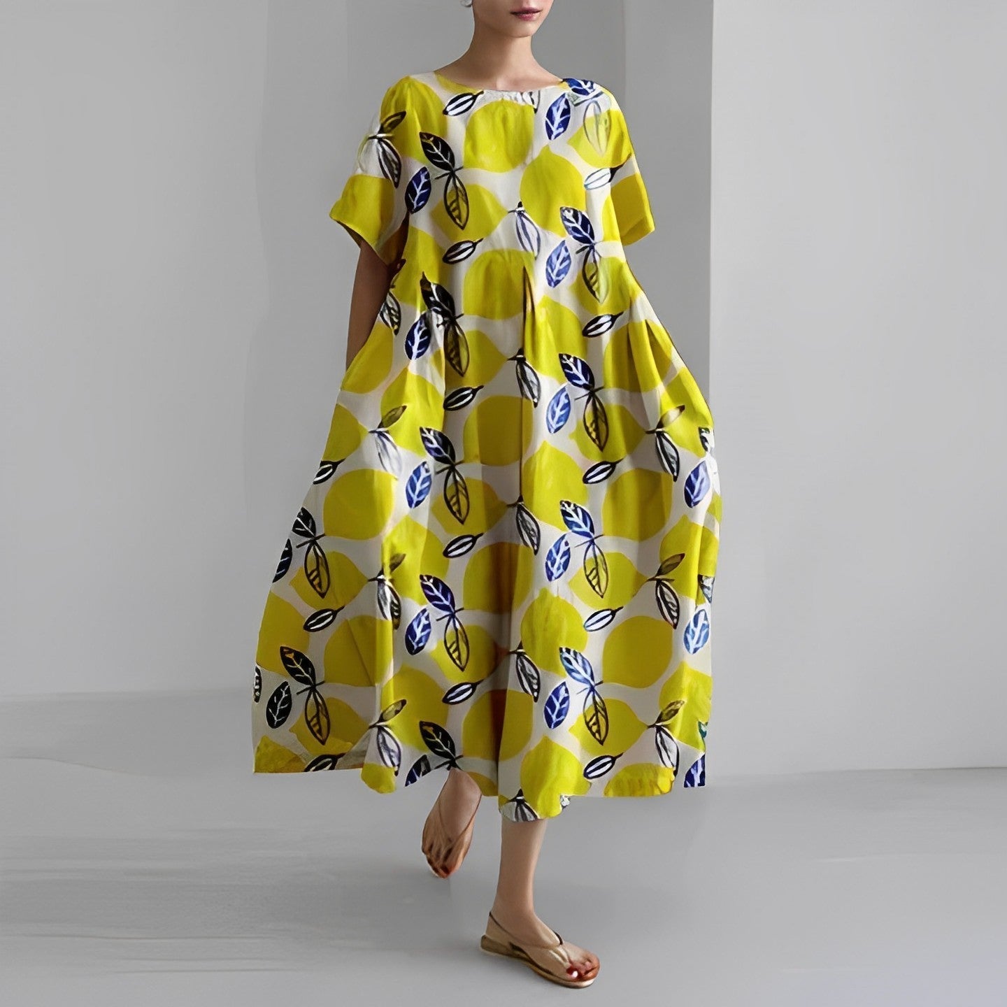 Variant image for Losse Jurk met Speelse Print-20