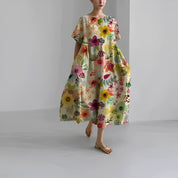 Variant image for Losse Jurk met Speelse Print-45