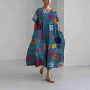 Losse Jurk met Speelse Print-4