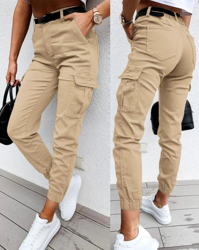 Trendoire-Broeken-Fleur - modieuze cargo broek