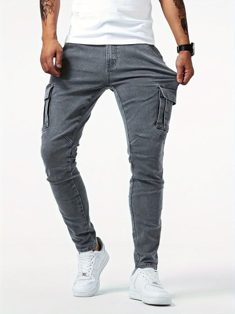 Trendoire-Broeken-Mathias - stretch cargo jeans