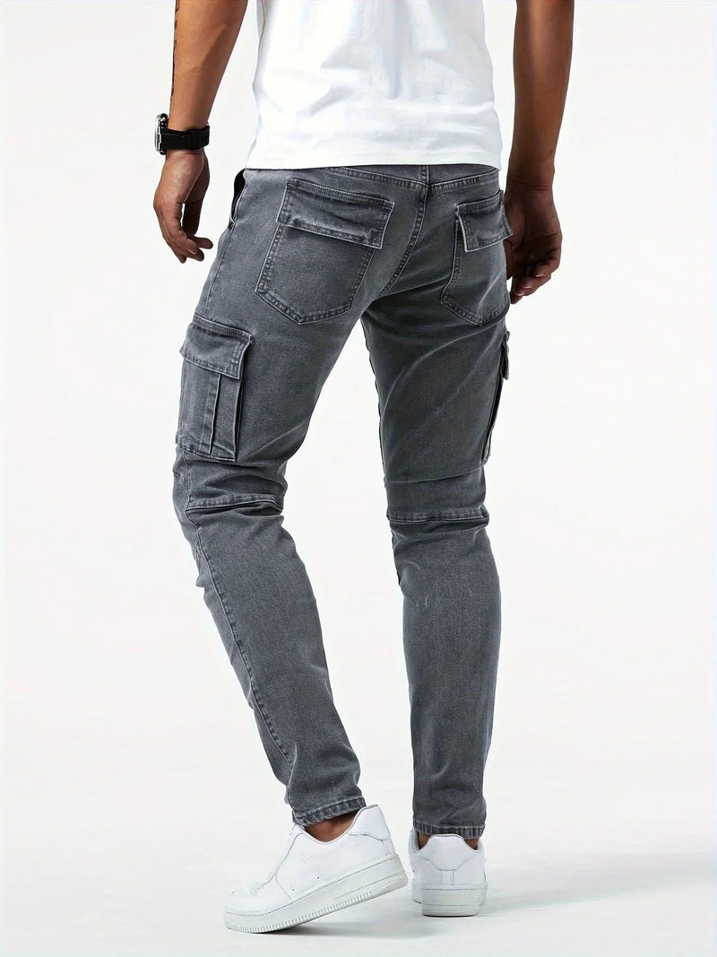 Trendoire-Broeken-Mathias - stretch cargo jeans