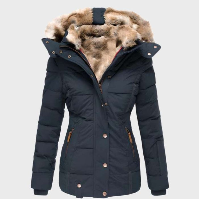 Trendoire-Jassen-Laurine - luxe winterjas met bontvoering