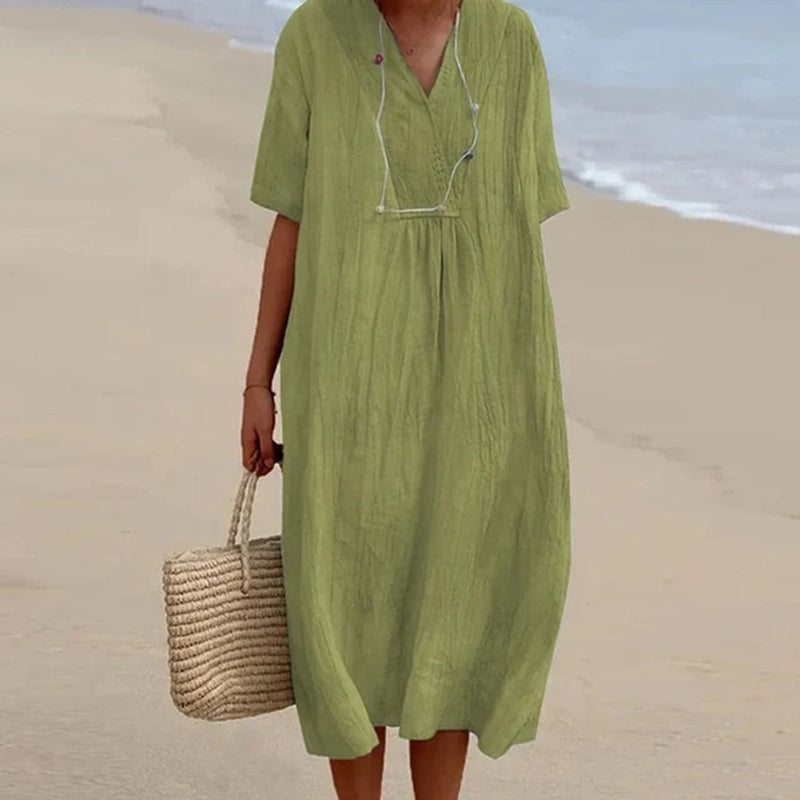 Trendoire-Jurken-Casual losse jurk in levendige kleuren
