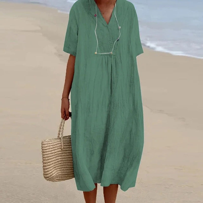 Trendoire-Jurken-Casual losse jurk in levendige kleuren