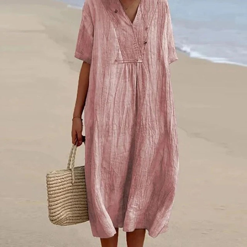 Trendoire-Jurken-Casual losse jurk in levendige kleuren
