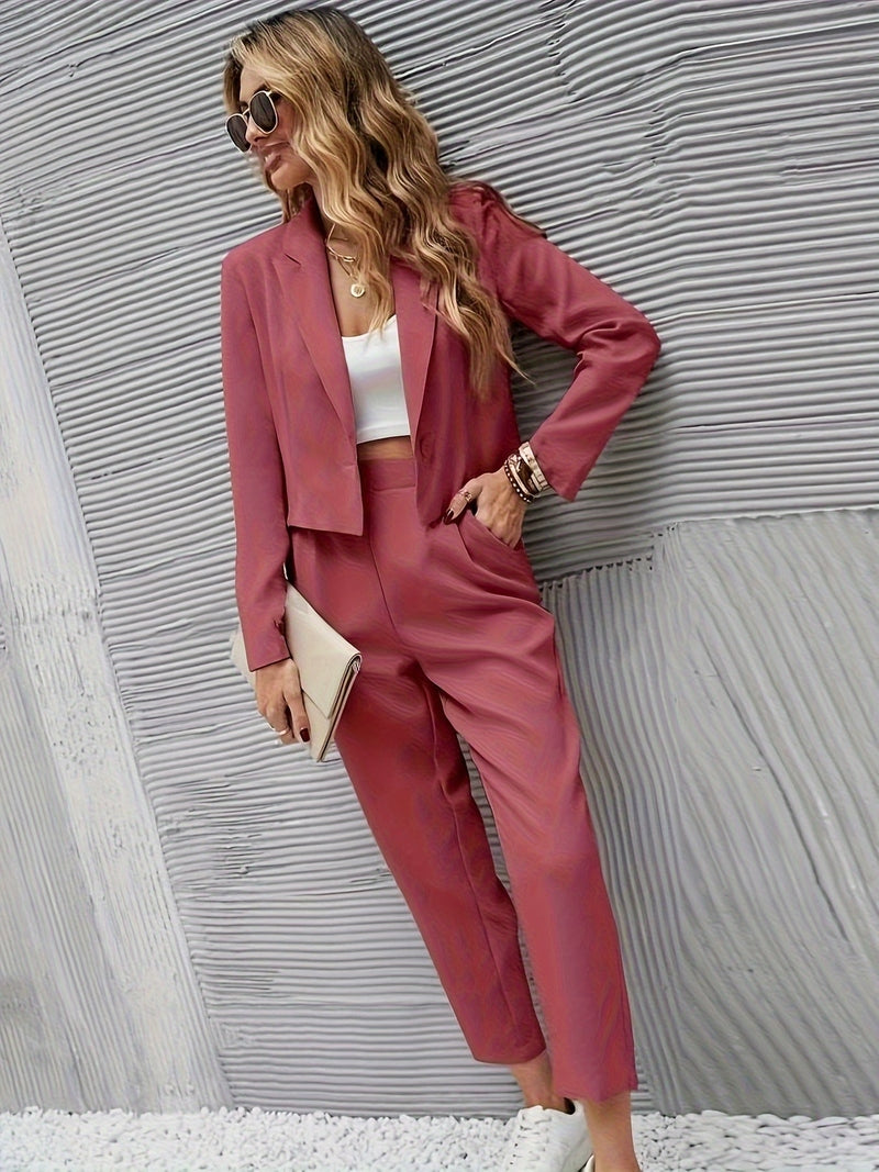 Trendoire-Outfit sets-Camille - Elegante tweedelige blazer set