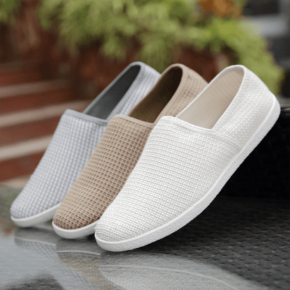 Trendoire Schoenen Casual canvas schoenen in neutrale tinten