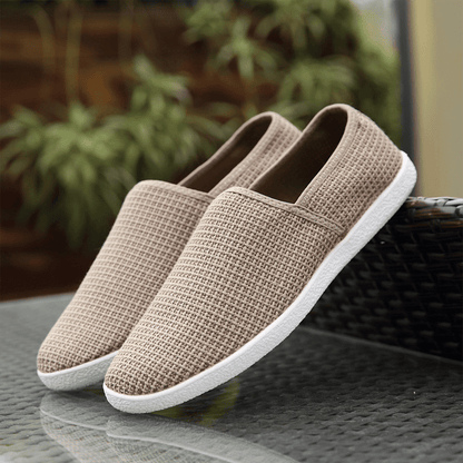 Trendoire Schoenen Casual canvas schoenen in neutrale tinten