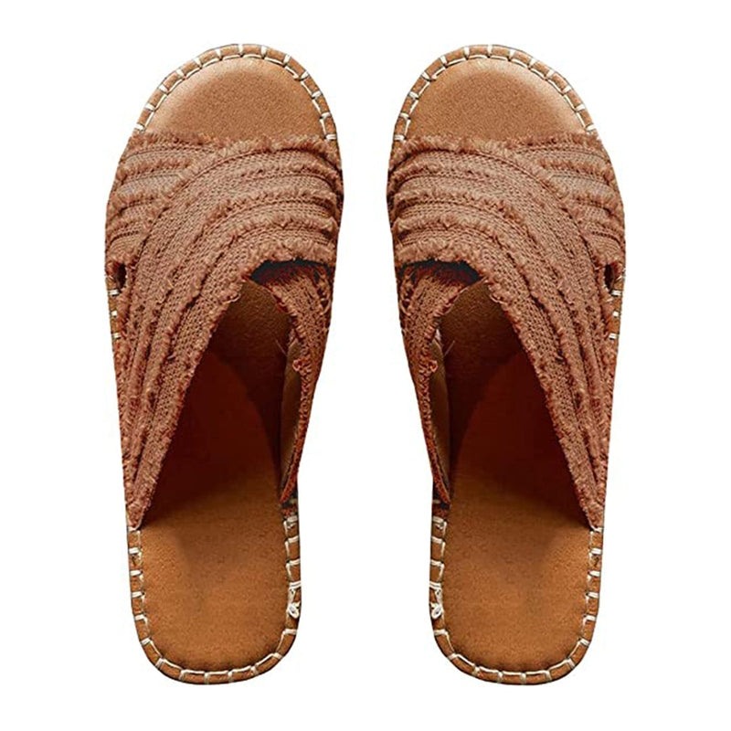 Trendoire-Schoenen-Elegante espadrille sandalen met gewatteerd voetbed