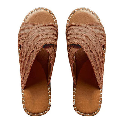 Trendoire-Schoenen-Elegante espadrille sandalen met gewatteerd voetbed