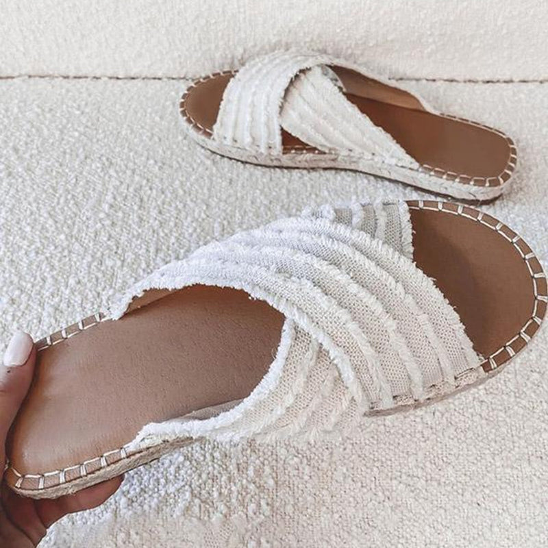 Trendoire-Schoenen-Elegante espadrille sandalen met gewatteerd voetbed