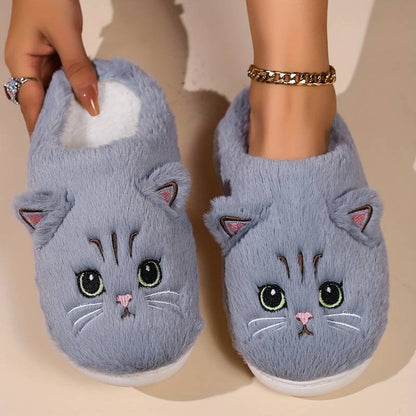 Trendoire Schoenen Zachte pluche katten pantoffels voor maximaal comfort