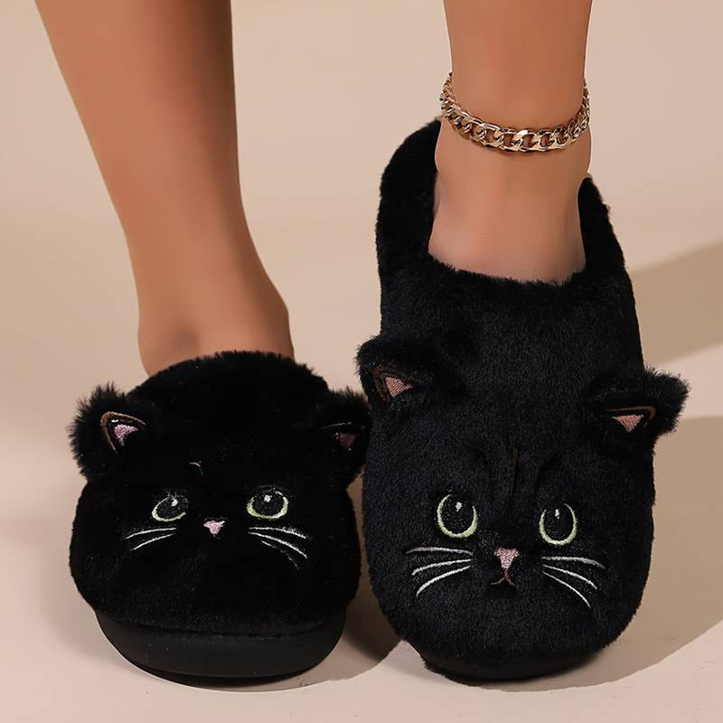 Trendoire Schoenen Zachte pluche katten pantoffels voor maximaal comfort