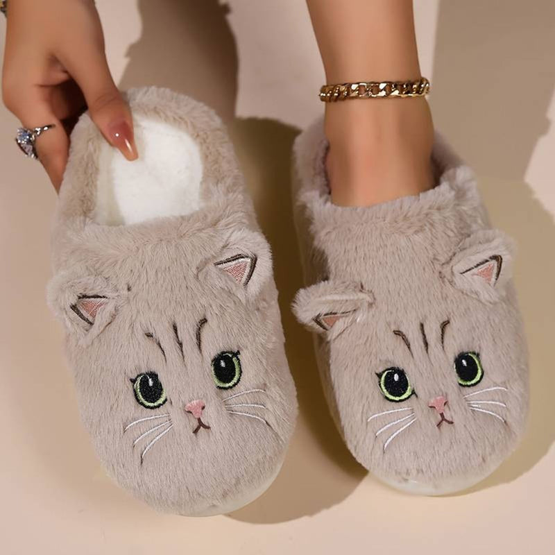 Trendoire Schoenen Zachte pluche katten pantoffels voor maximaal comfort