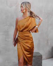 Variant image for Elegante Feestjurk Met Eén Schouder-17