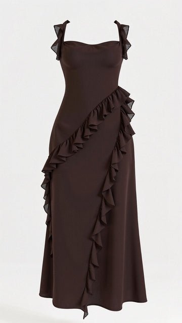 Variant image for Elegant Maxikleed Met Ruches-9