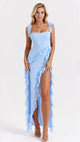 Elegant Maxi Jurk Met Ruches