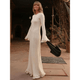 Elegante Maxi Jurk Lange Mouwen