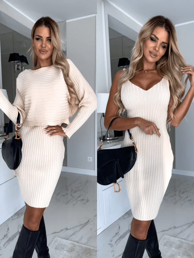 Elegante Trui en Jurk Set-4