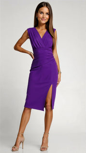 Variant image for Geplooide Avondjurk Met Elegante Snit-25