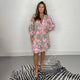 Zomer Jurk Met Sierlijk Silhouet en Print