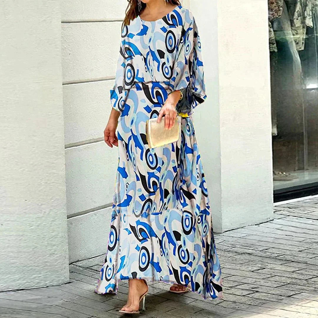 Elegante Maxi Jurk met Vloeiende Pasvorm-2