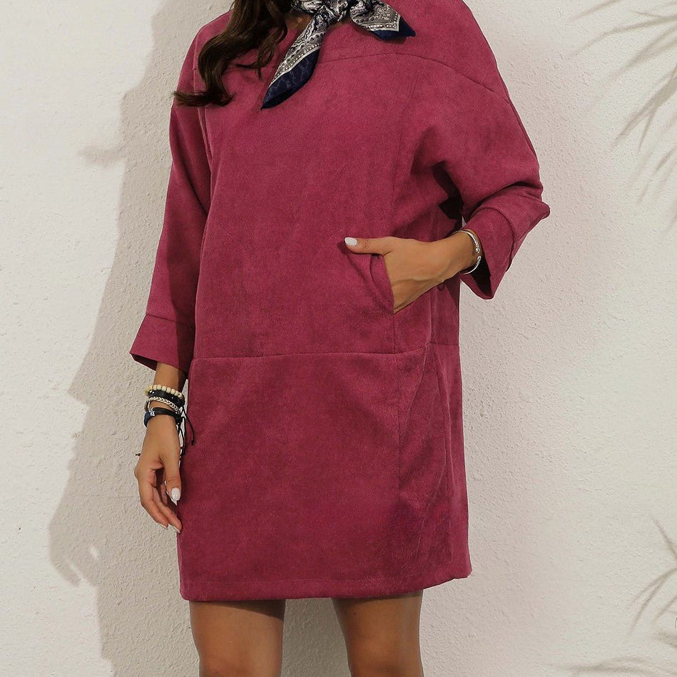 Losse Koordjurk met Vintage Flair-2