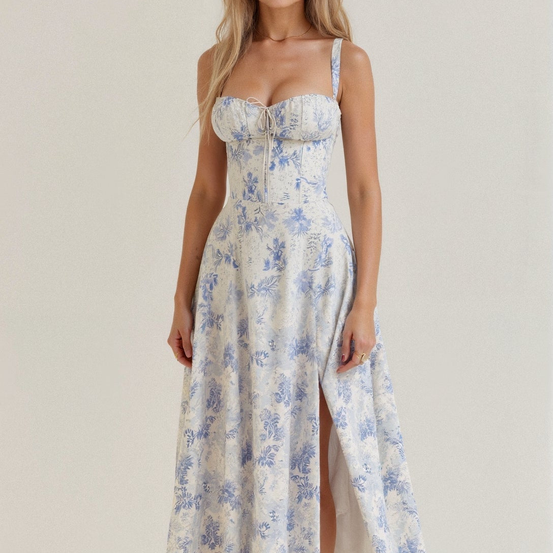 Variant image for Corset Midikleid met Vloeiende Rok-16