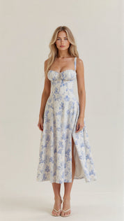 Variant image for Corset Midikleid met Vloeiende Rok-16