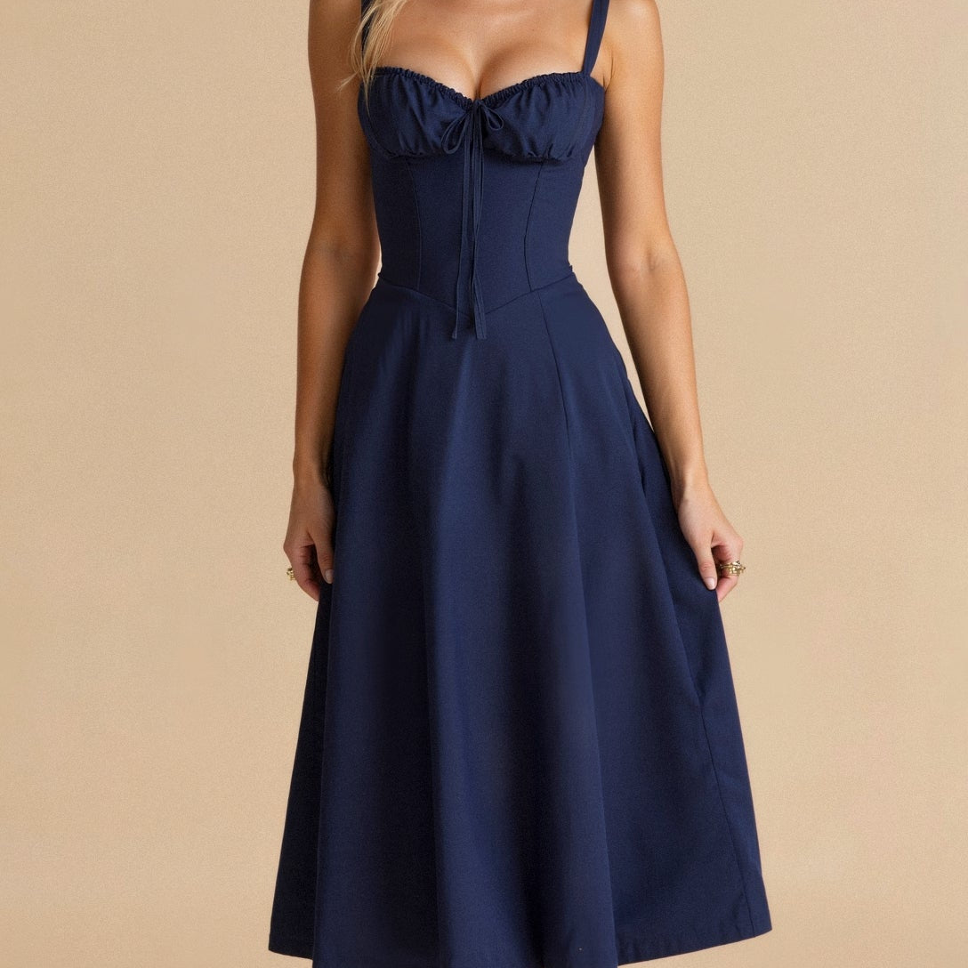 Variant image for Corset Midikleid met Vloeiende Rok-36