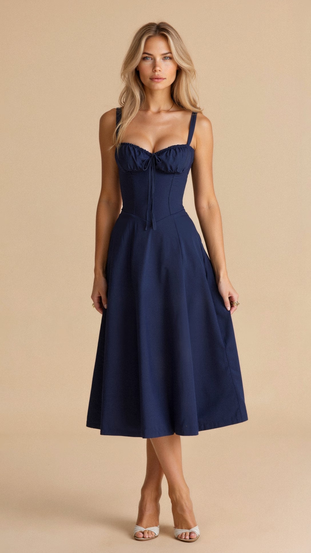 Variant image for Corset Midikleid met Vloeiende Rok-36