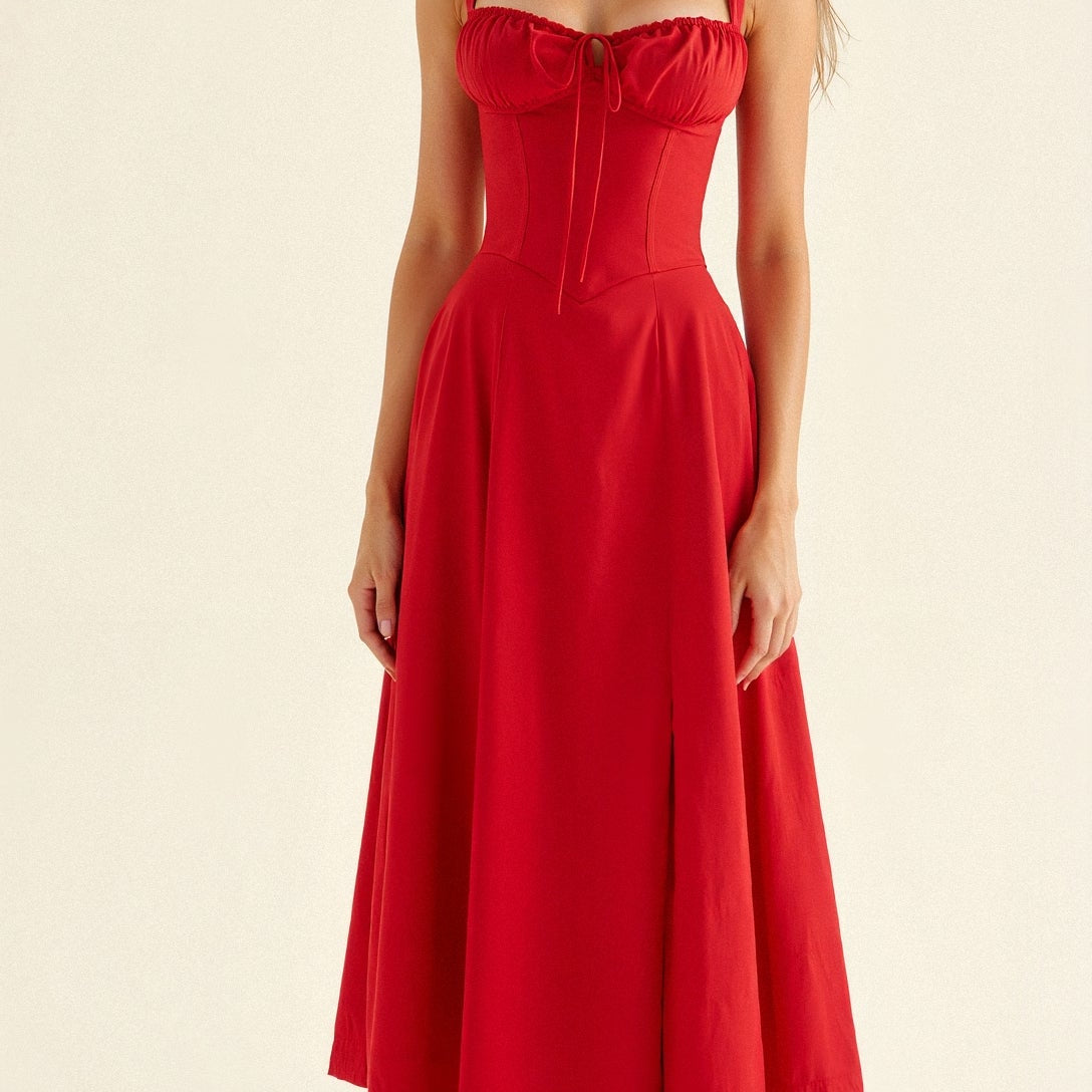 Variant image for Corset Midikleid met Vloeiende Rok-26