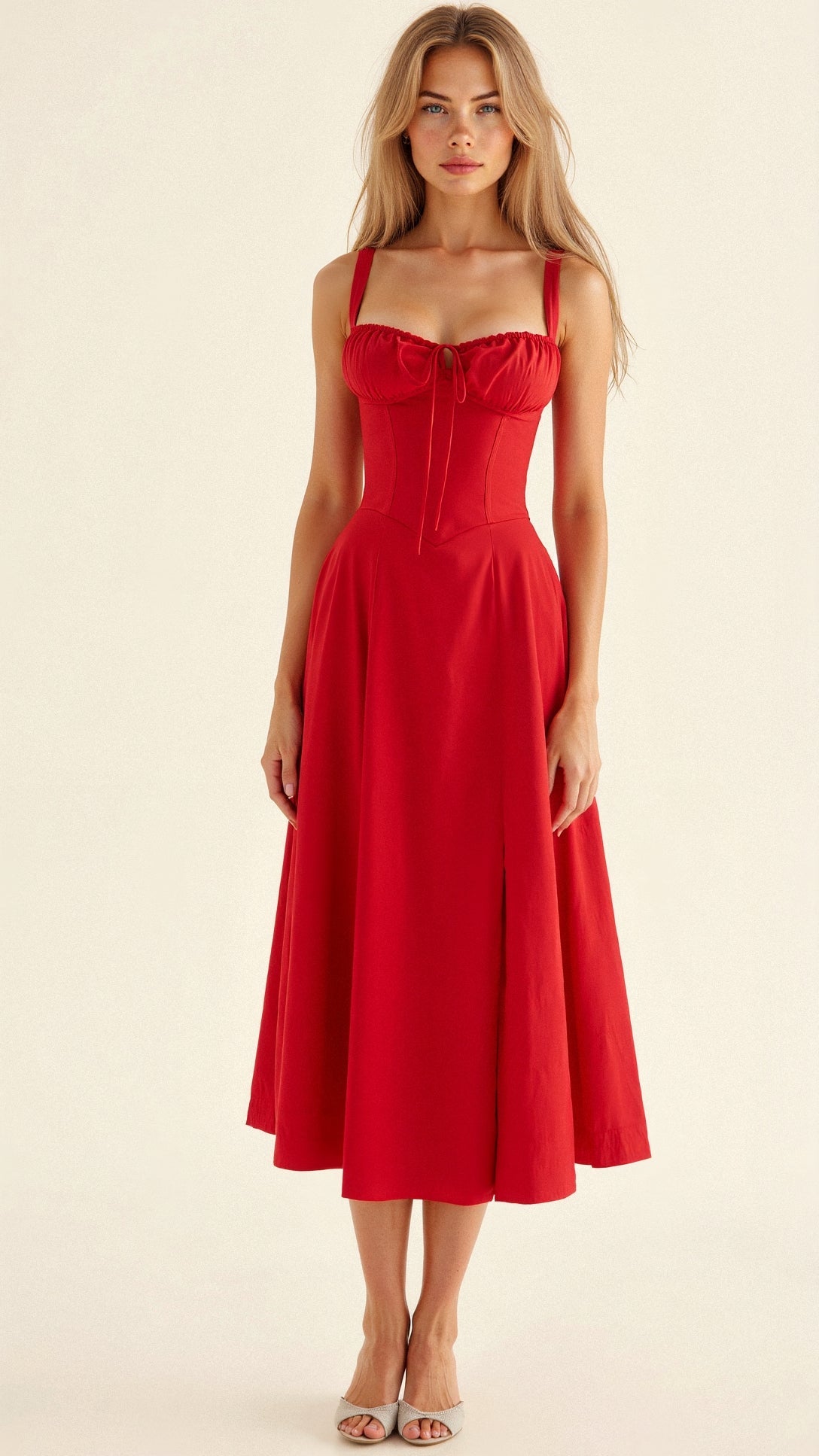 Variant image for Corset Midikleid met Vloeiende Rok-26