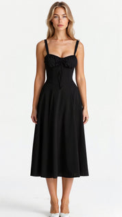 Variant image for Corset Midikleid met Vloeiende Rok-6