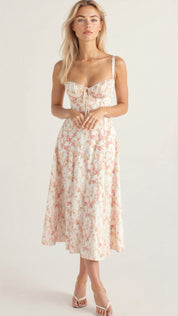 Variant image for Corset Midikleid met Vloeiende Rok-11
