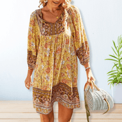Variant image for Boho Jurk Met Artistieke Print-9