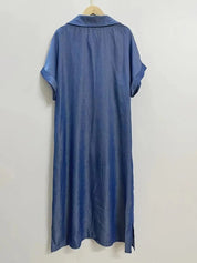 Losse Denimjurk met Ontspannen Pasvorm-4