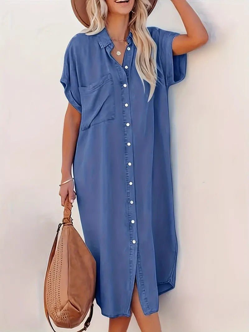 Losse Denimjurk met Ontspannen Pasvorm-2