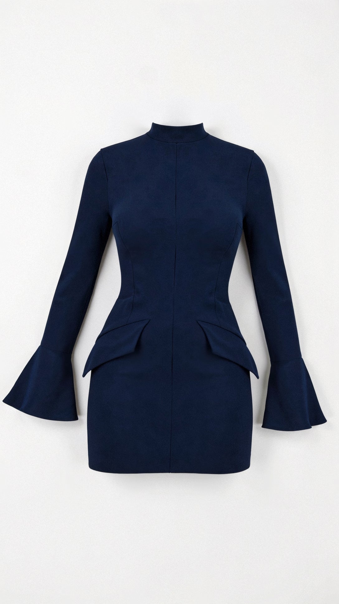 Variant image for Elegante Mini Jurk Zwart Met Lange Mouwen-5