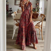 Variant image for Vloeiende Maxi Jurk Zwart Boho-19