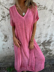 Luchtige Midi Jurk met Losse Fit-5