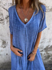 Luchtige Midi Jurk met Losse Fit-3