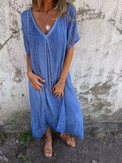 Luchtige Midi Jurk met Losse Fit-1