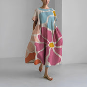 Variant image for Losse Jurk met Speelse Print-6