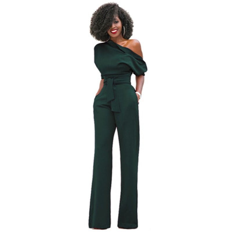 Variant image for Elegante Jumpsuit Zwart met Slank Silhouet-6